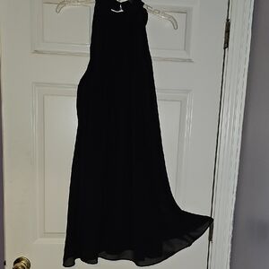 CeCe Black Halter High Low Sundress